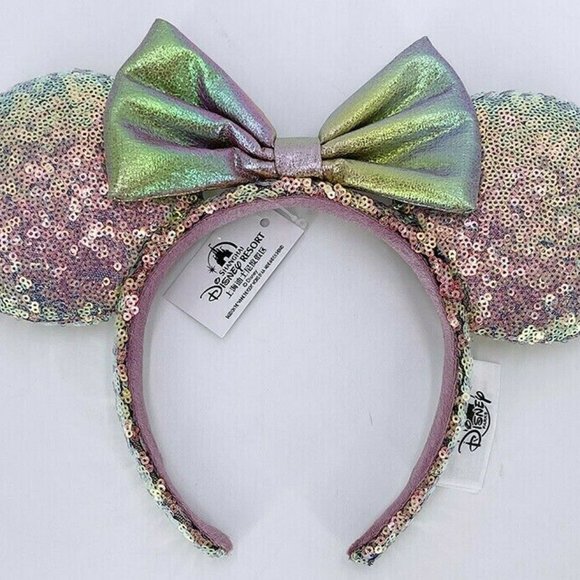 Headband Disney Rare Ears NWT 50th Anniversary Earidescent Iridescent Pi… main image 3